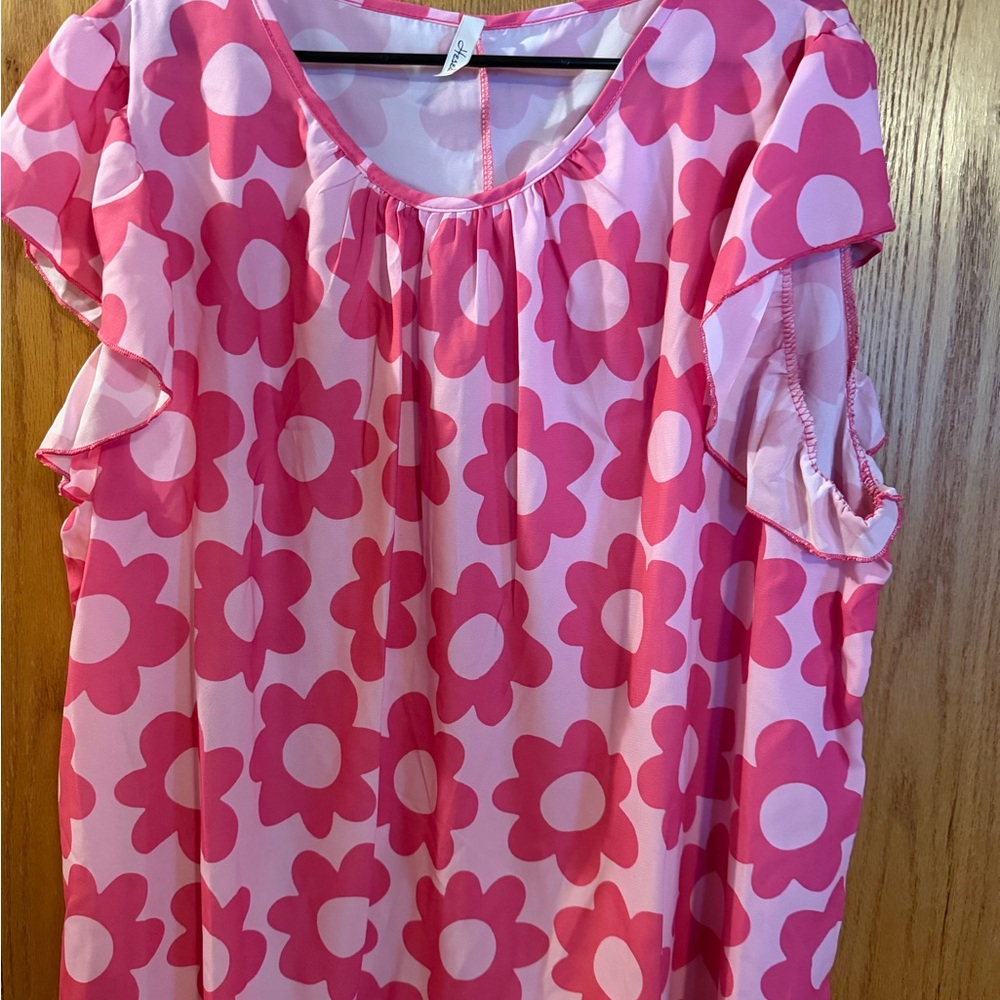 Floral Pink Women's Top